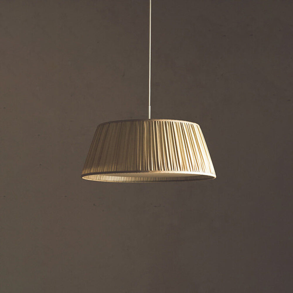 Ritta Wabi Sabi Pleated Metal Pendant Lamps Living Room 9