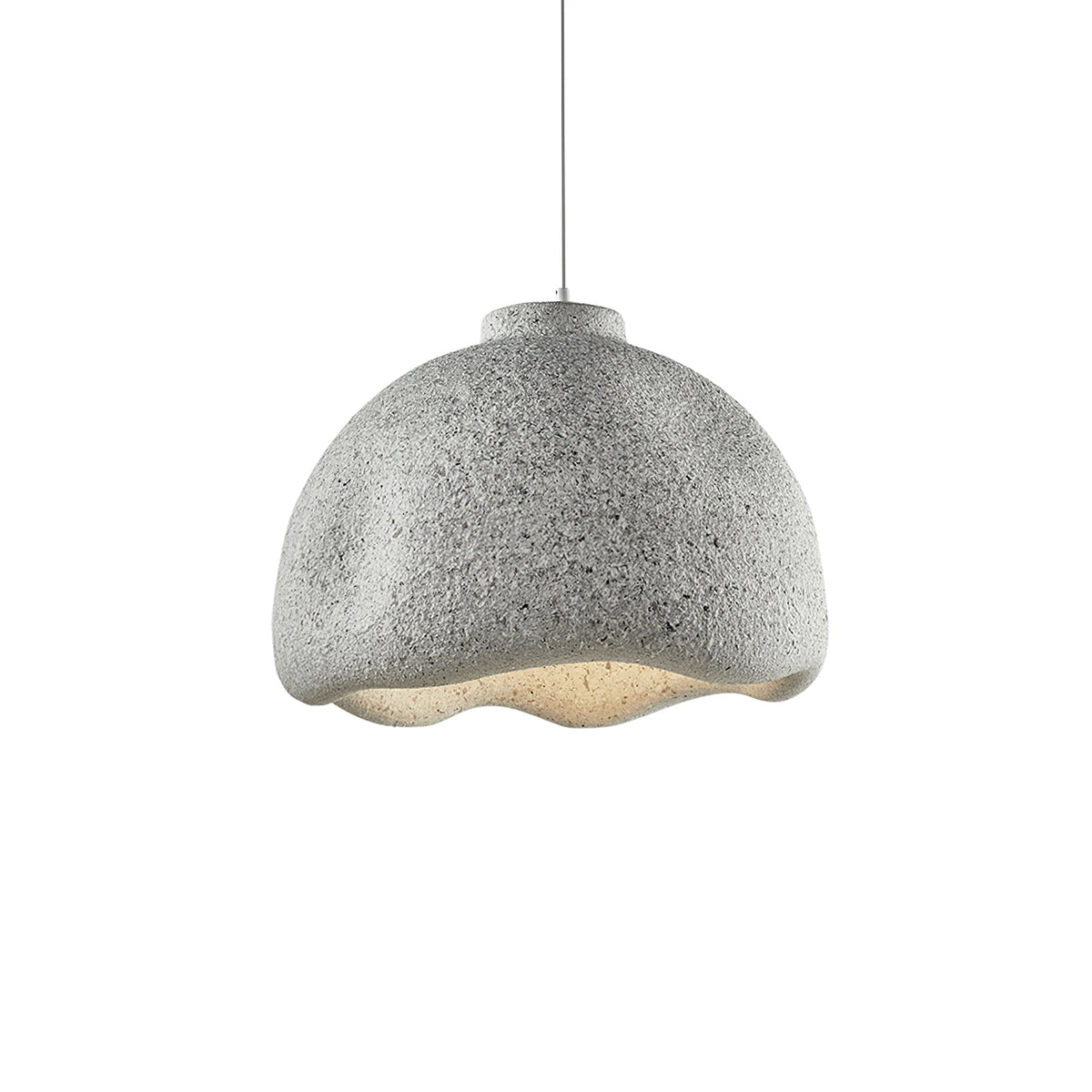 Elara Haus Dome Pendant Lamp with Top Collar Base