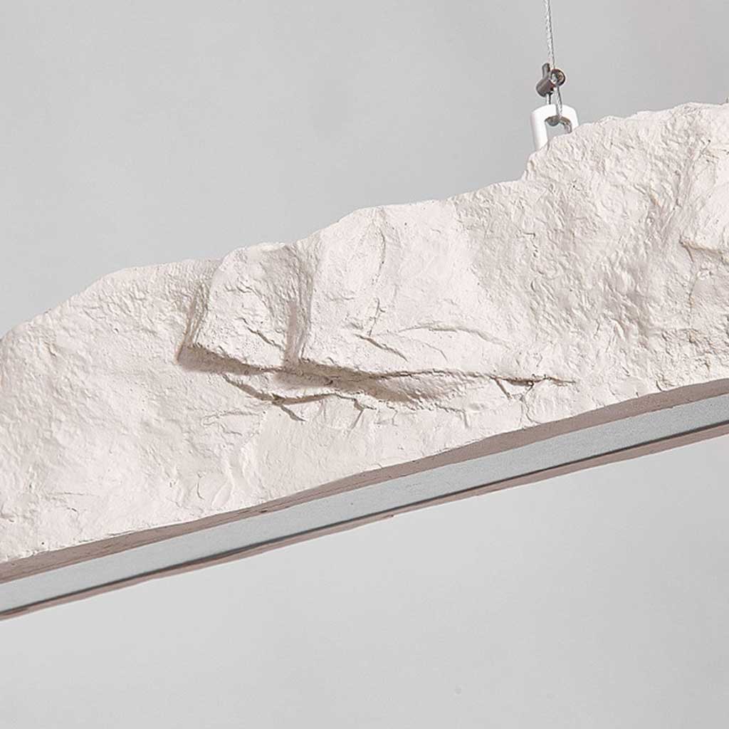 Elara Haus Linear Rough Stone Effect LED Pendant Light