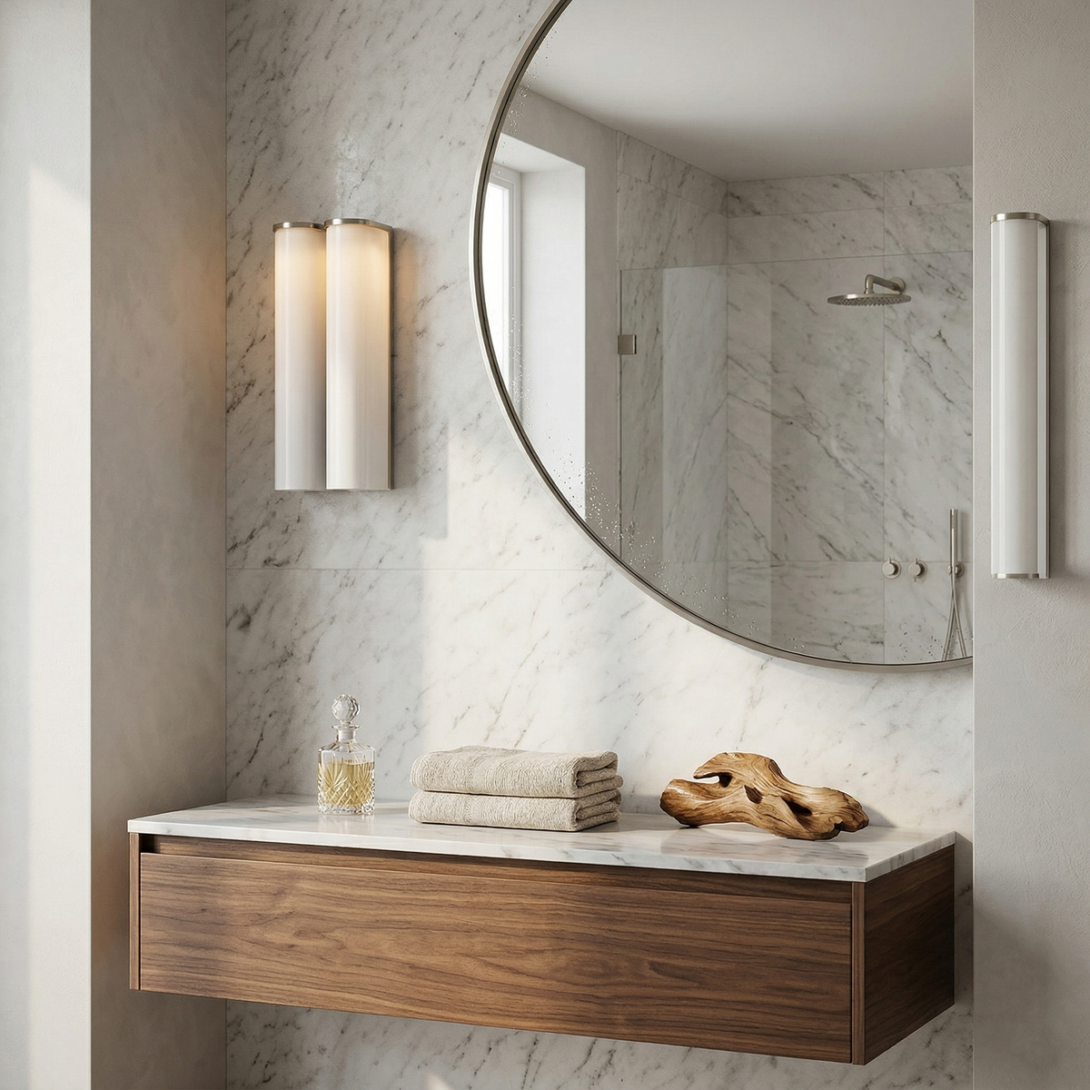 Elara Haus Arched Glass Tube Sconce