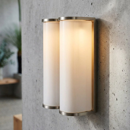 Elara Haus Arched Glass Tube Sconce