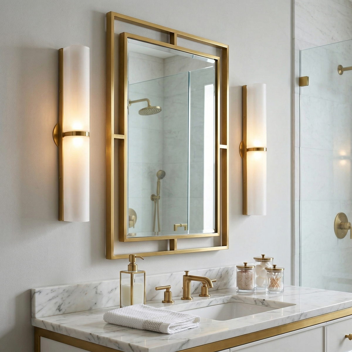 Elara Haus Arched Glass Tube Sconce