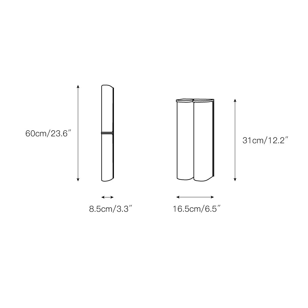 Elara Haus Arched Glass Tube Sconce