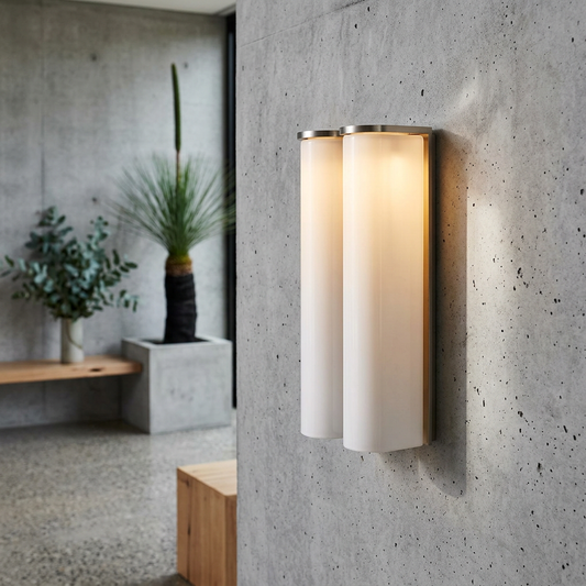 Elara Haus Arched Glass Tube Sconce