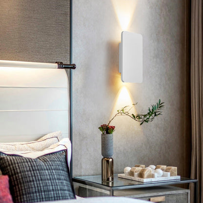 Elara Haus Brushed Metal Dual-Beam Wall Light