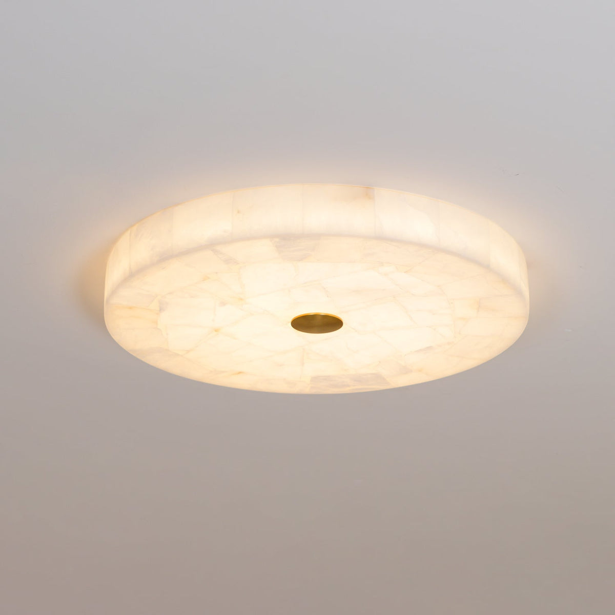 Round Mosaic Alabaster Ceiling Lamp 10