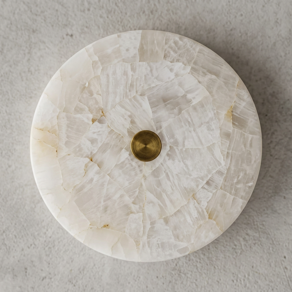 Elara Haus Circular Pieced Stone Ceiling Lamp