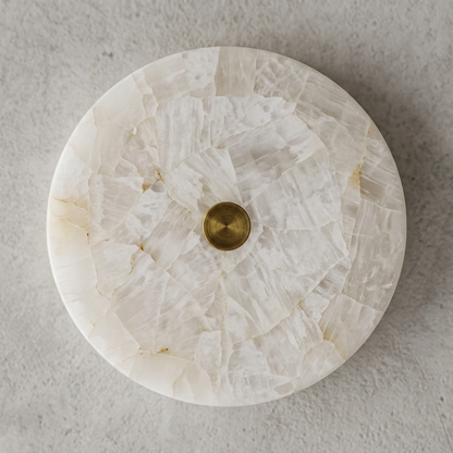 Elara Haus Circular Pieced Stone Ceiling Lamp