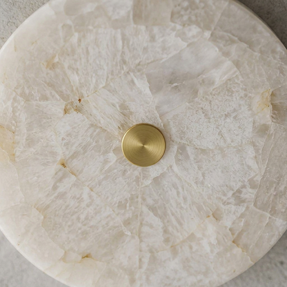 Elara Haus Circular Pieced Stone Ceiling Lamp