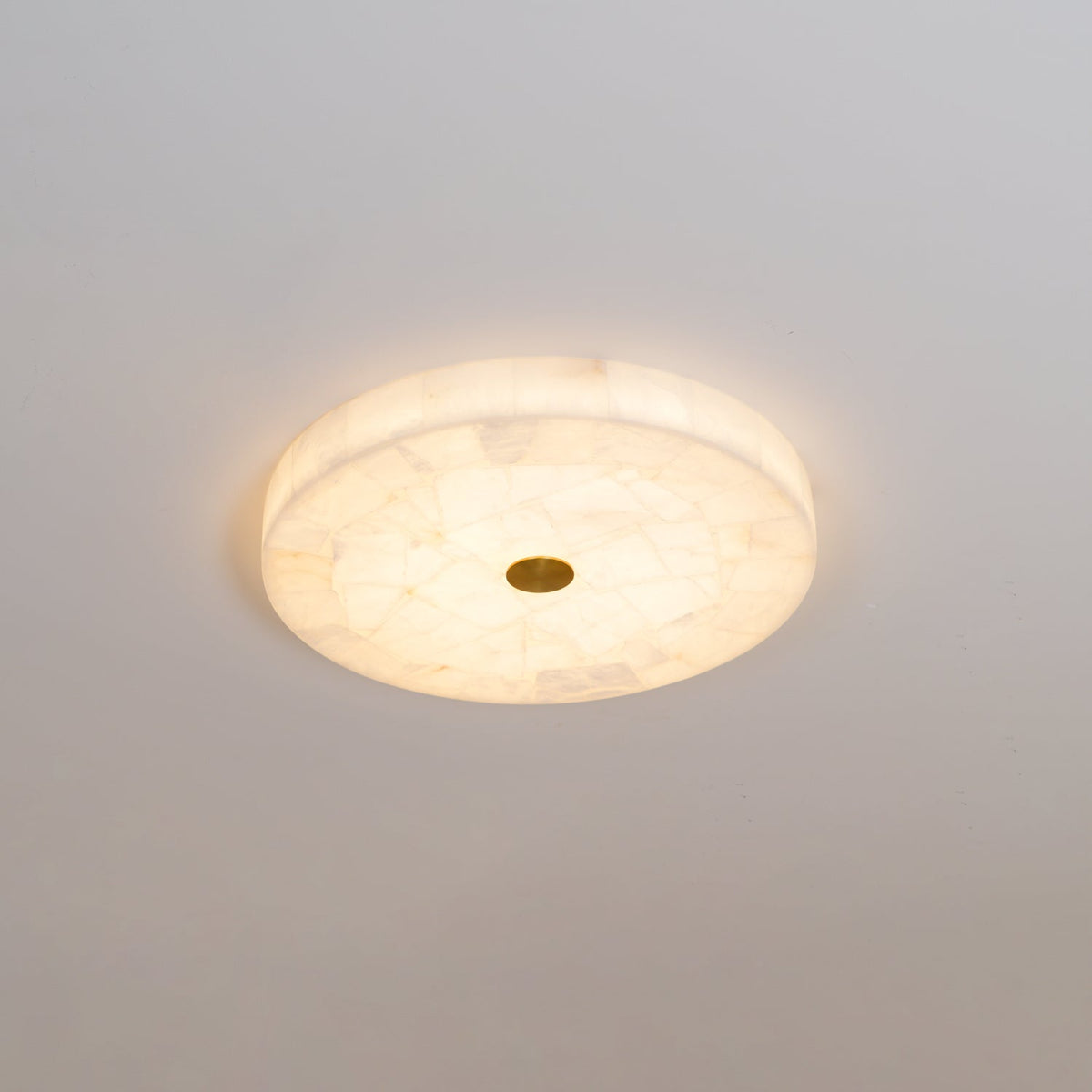 Elara Haus Circular Pieced Stone Ceiling Lamp
