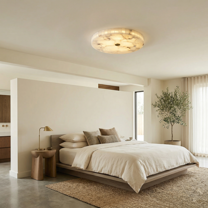 Elara Haus Circular Pieced Stone Ceiling Lamp