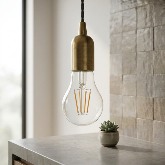 Elara Haus Clear Glass E27 A60 LED Filament Lamp