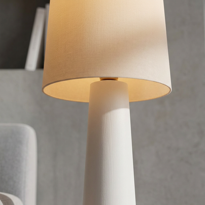 Elara Haus Conical Base Table Lamp with Fabric Shade