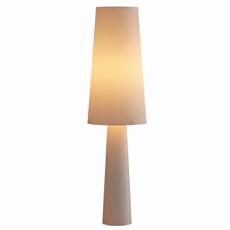 Sivora – Wabi Sabi Floor Lamp with Fabric Shade 1