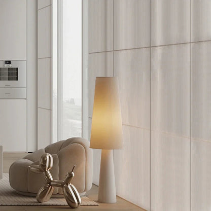 Elara Haus Conical Base Table Lamp with Fabric Shade