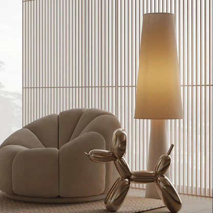 Elara Haus Conical Base Table Lamp with Fabric Shade