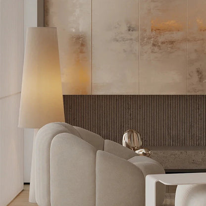Elara Haus Conical Base Table Lamp with Fabric Shade