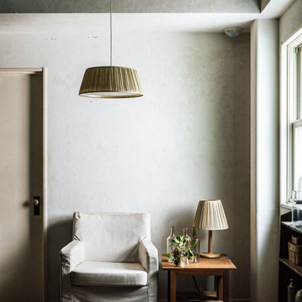 Elara Haus Conical Pleated Shade Ceiling Pendant