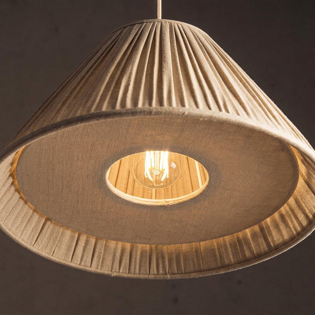 Elara Haus Conical Pleated Shade Ceiling Pendant