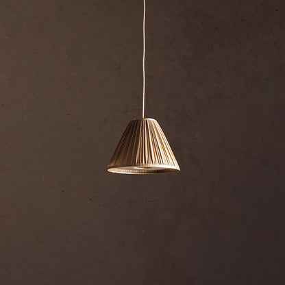 Elara Haus Conical Pleated Shade Ceiling Pendant