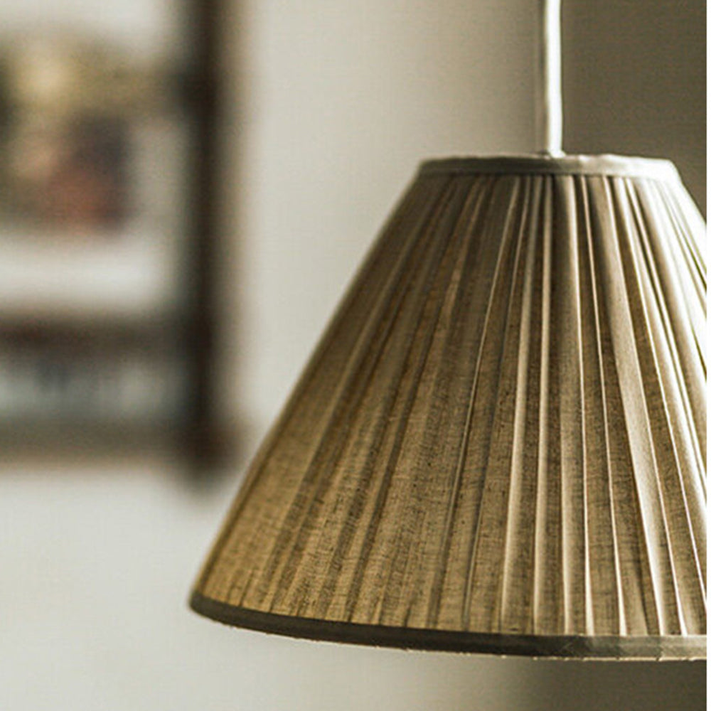 Elara Haus Conical Pleated Shade Ceiling Pendant