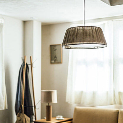 Elara Haus Conical Pleated Shade Ceiling Pendant