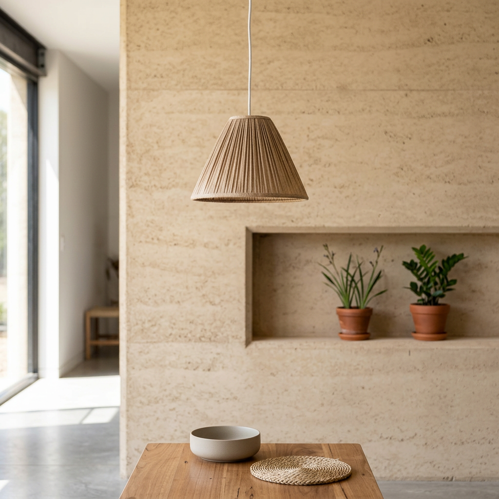 Elara Haus Conical Pleated Shade Ceiling Pendant