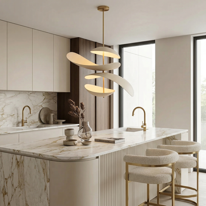 Elara Haus Curved Dual Panel Pendant Light