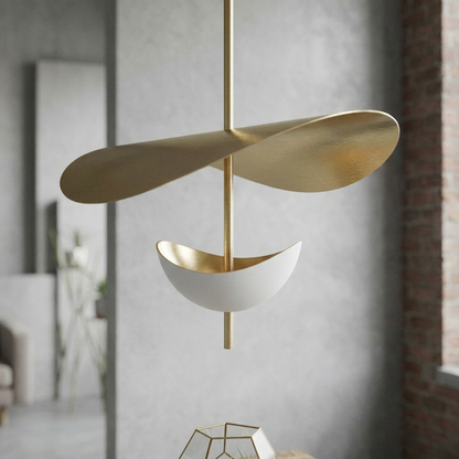 Elara Haus Curved Dual Panel Pendant Light