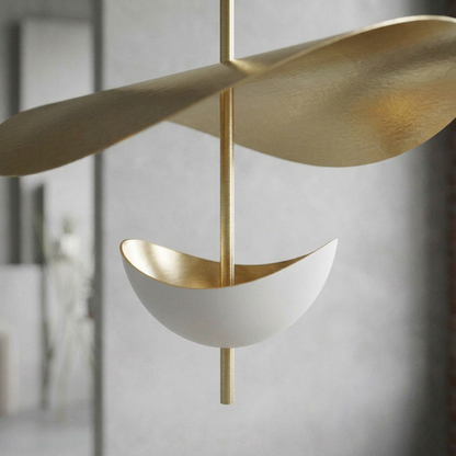Elara Haus Curved Dual Panel Pendant Light