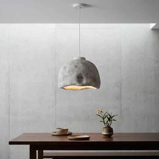 Elara Haus Dome Pendant Lamp with Top Collar Base