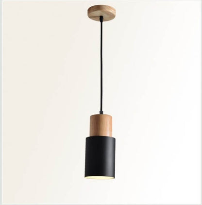 Nordic Macaron Cylinder Aluminum 1-Light Single LED Pendant Light 13