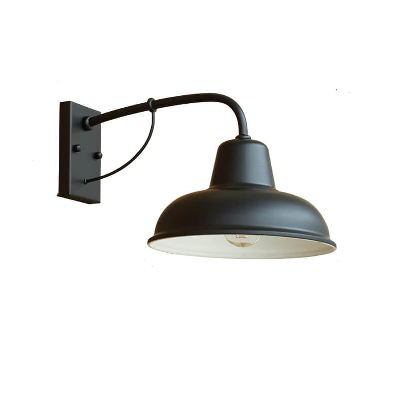Vintage Iron Barn Waterproof Outdoor 1-Light Wall Sconce Lamp 7