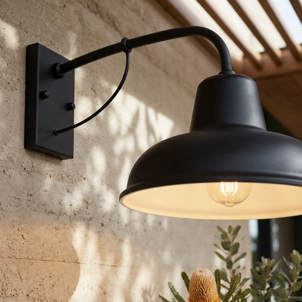 Elara Haus Downward-Facing Curved Arm Entryway Light