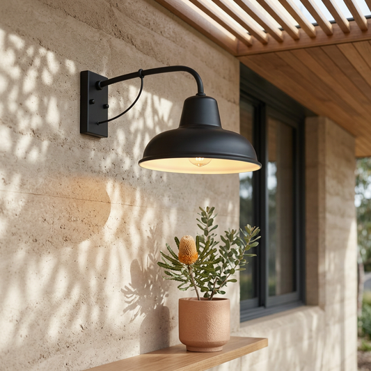 Elara Haus Downward-Facing Curved Arm Entryway Light