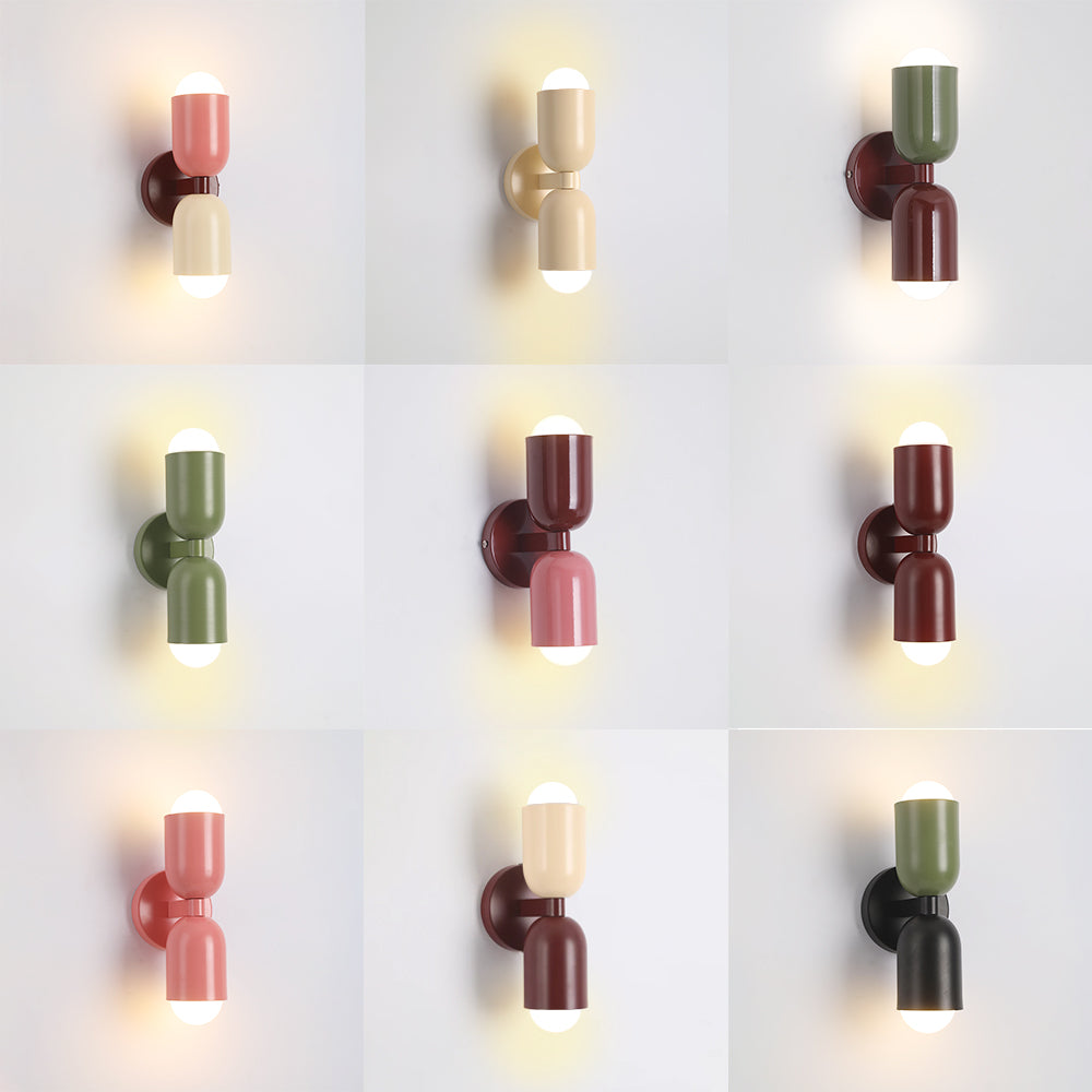 Elara Haus Dual-Light Capsule Wall Lamp