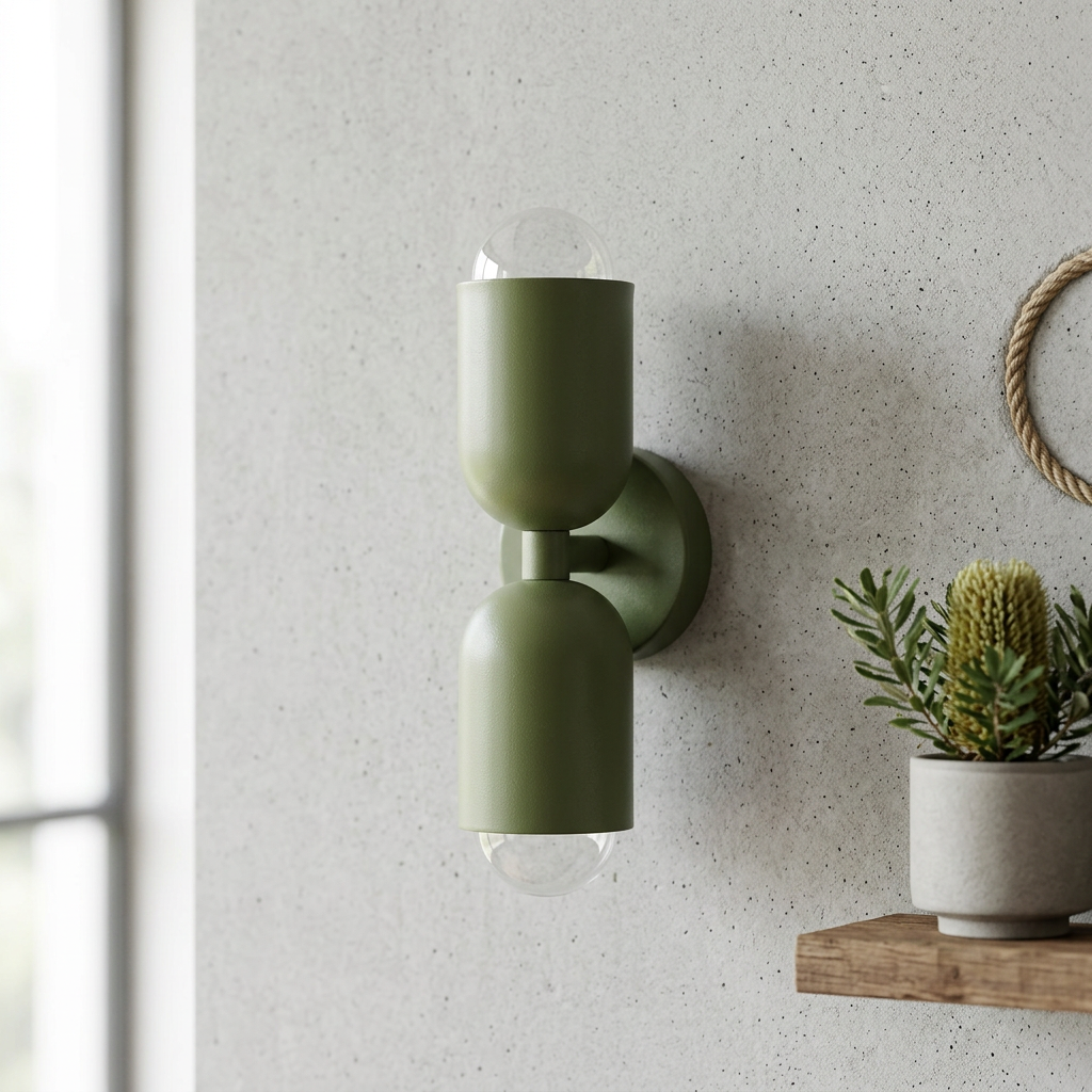 Elara Haus Dual-Light Capsule Wall Lamp