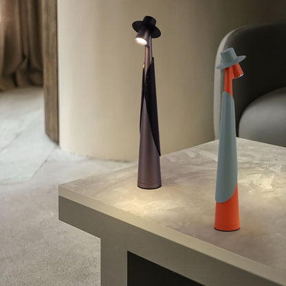 Elara Haus Figure Form Desk Lamp with Hat Light Head