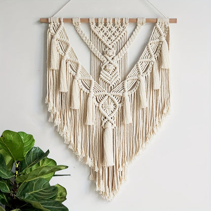 Elara Haus Handwoven Rope Macrame Wall Tapestry