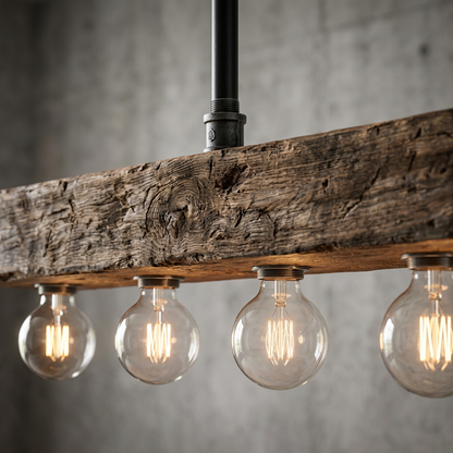 Elara Haus Linear Rectangular Beam Island Chandelier