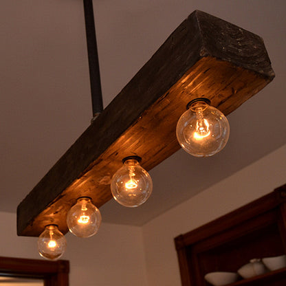 Elara Haus Linear Rectangular Beam Island Chandelier