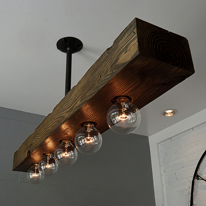 Elara Haus Linear Rectangular Beam Island Chandelier