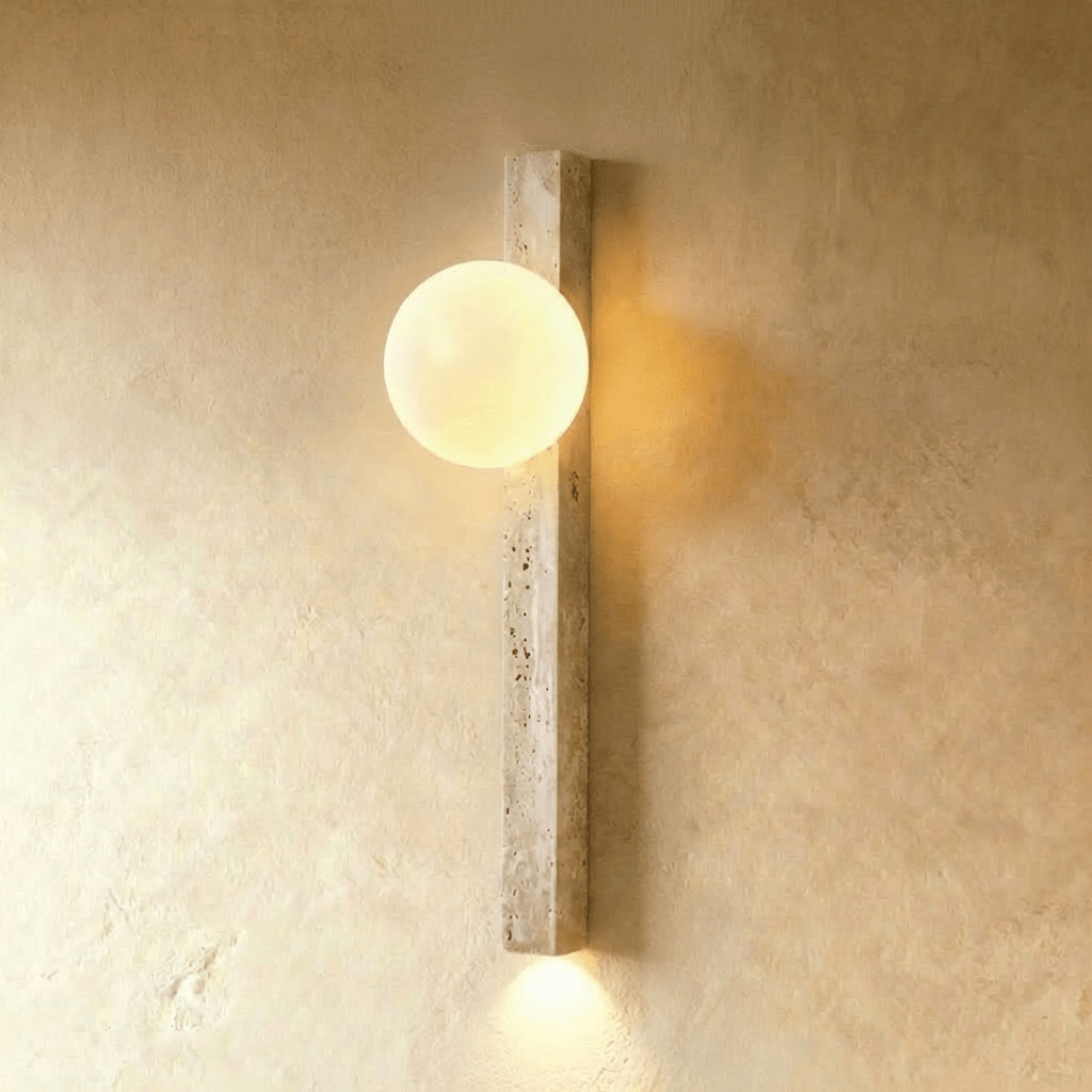 Olorva Travertine Wall Lamp 0