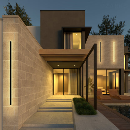 Elara Haus Long Strip Outdoor LED Wall Fixture