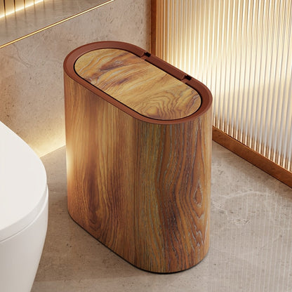 Elara Haus Oval Waste Bin with Pop-Up Lid