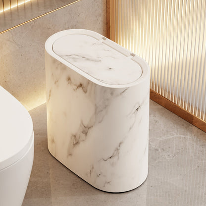 Elara Haus Oval Waste Bin with Pop-Up Lid