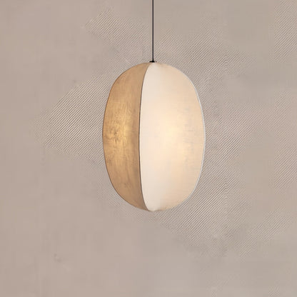 Wabi Sabi Linen Led Pendant Light - Elegant Modern Lighting Fixture 0