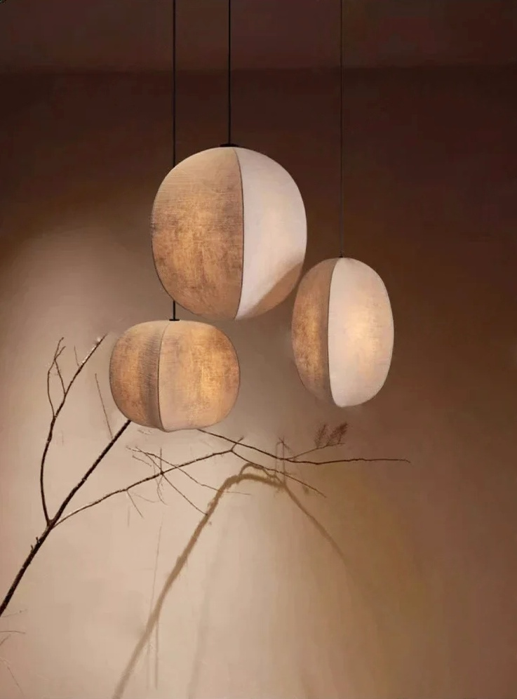 Elara Haus Panel Globe Pendant Lamp with Hanging Cord