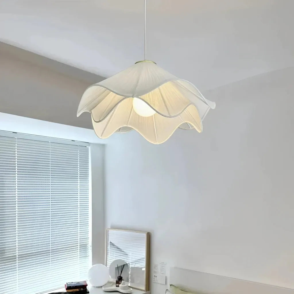 Elara Haus Pendant Light - Metal and Fabric Kitchen Pendant Lighting