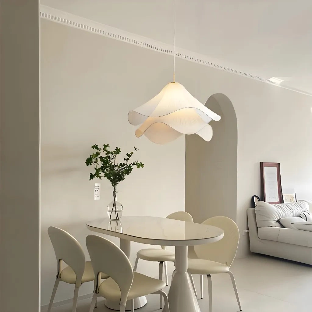 Elara Haus Pendant Light - Metal and Fabric Kitchen Pendant Lighting